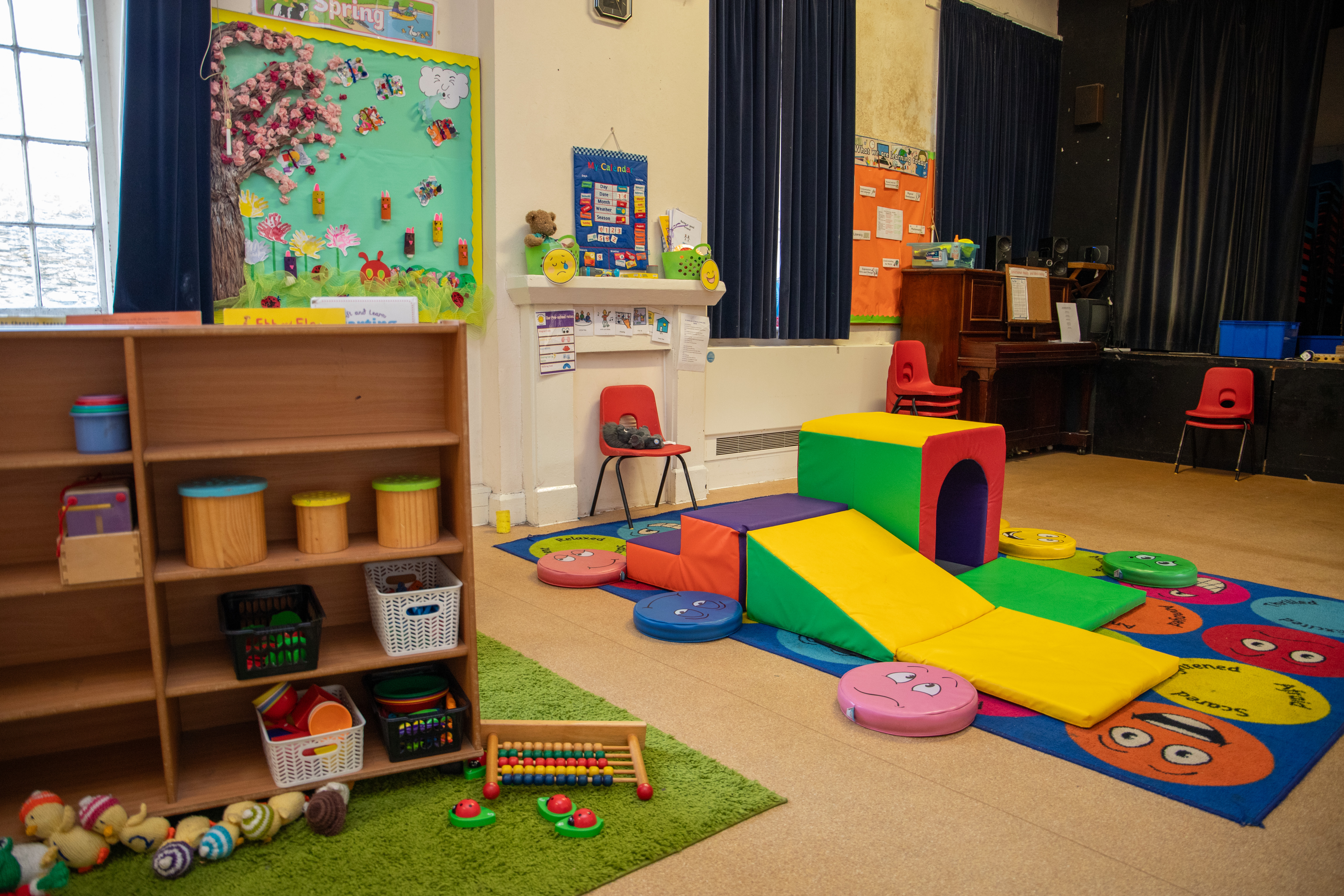 Pre-school playroom.